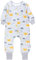 TupTam Baby Schlafsack mit Füßen und Ärmeln – Ganzjahres Schlafsack Baby 2.5 TOG, OEKO-TEX zertifiziert, Farbe: Gelber Fuchs im Winter, Größe: 104-110