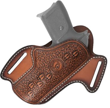 TOURBON 1911 Holster aus echtem Leder, verdeckte Pistolenholster, Kurzwaffenkoffer für Männer und Frauen