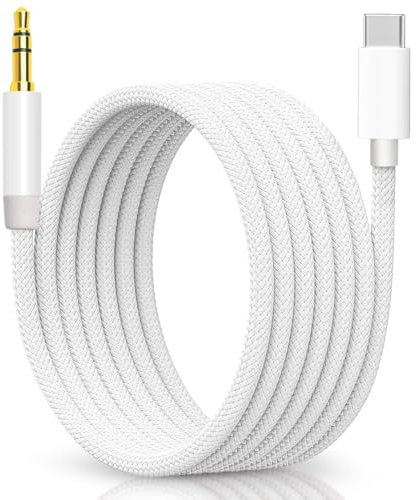 OITYEUF USB C to 3.5mm Audio Aux Jack Cable - 3.3 ft, Type C to Aux Headphone Male Cord Compatible for iPhone 16 15 Pro Max, Samsung Galaxy S24 S23 S22 S21 Pixel 4 5 XL