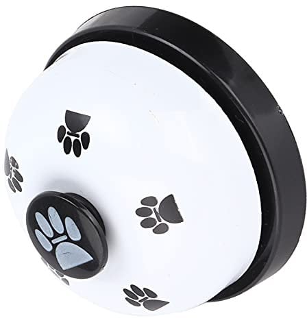 Naroote Dog Potty Bell, Dog Door Bell Metal Pet Training Bell, Portable Dog Cat Bells Toys, Interactive Puppy Training Bell with Large Button Design Dog Bells To Go Outside for Pet