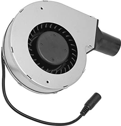 12 V 2 A DC-Gebläse, Hochgeschwindigkeitskühlung, Metallgebläse mit Drehzahlregler für Elektronik, Verstärker, Küchenfenster (EU-Stecker)