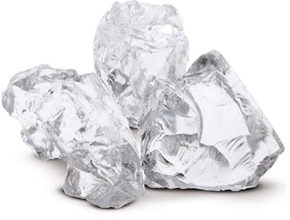 V-PREMIUM SOLUTION - Pierre décorative – Blanc 1 kg – Décoration de jardin – Pierres décoratives – Pierres de gabion – Cristaux de roche – Pierres en verre – Petites pierres – 10-20 cm (blanc, 1 kg)