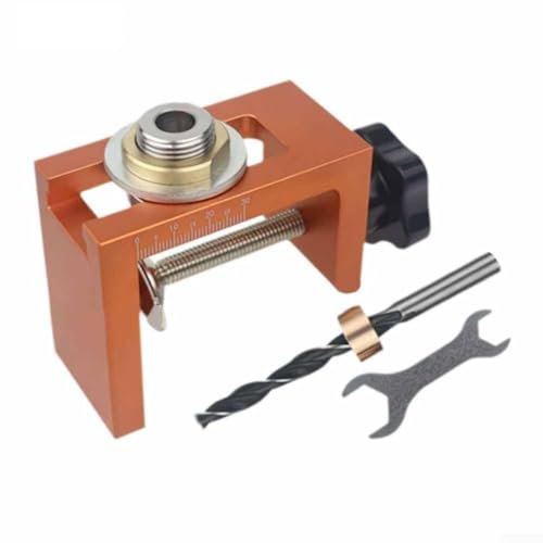 Innovador localizador de guía de taladro vertical que simplifica el montaje del gabinete y las tareas de bricolaje (12 mm)