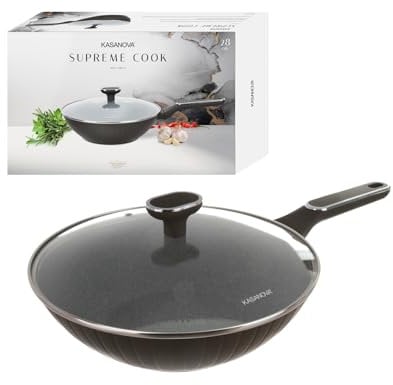 KASANOVA Wok 28 cm Supreme con coperchio