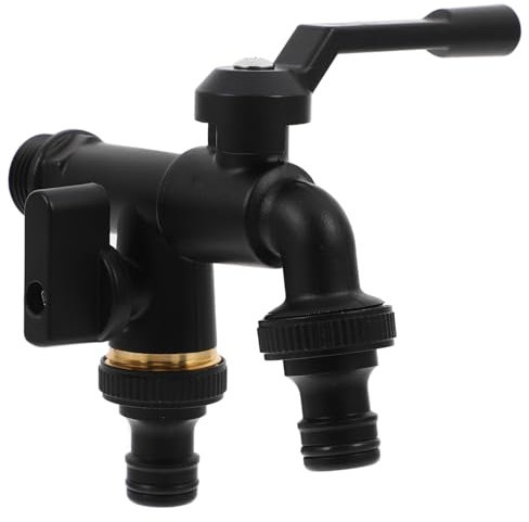 NULYLU Grifo De Agua Fría De Latón Vintage Para Fregadero De Cocina Grifo De Baño Retro Para Piscinas De Trapeo y Jardines Válvula De Agua Exterior Diseño Elegante y Funcional