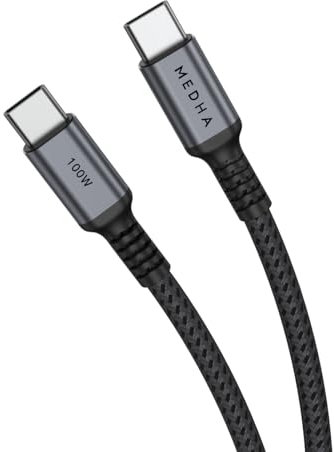 100W USB C to C Charger Cable, [ 2m] PD Type C Cable, Super Fast Charging USB C for iPhone 16 15 MacBook iPad Pro, Samsung S24 S23 Ultra, Steam Deck, Nintendo Switch etc