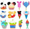 Cruise Door Magnets, 12Pcs Cute Mouse Dessert Fridge Magnets Decor Wall Cabin Strong Magnetic Stickers for Holiday Graduation Carnival Ships Wedding Party Favors