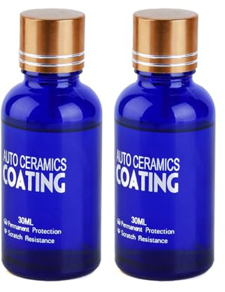 Ceramic Versiegelung Auto 9H, Hydrophobic Nano Versiegelung, Hochglanz Autolack Schutz Für Werkstatt, Autopflege Set Für Autobesitzer, 30 ml (2er-Pack)