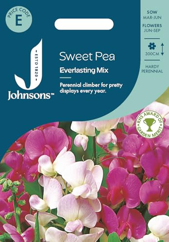 Johnsons Sweet Pea Everlasting Mixed Flower Seeds