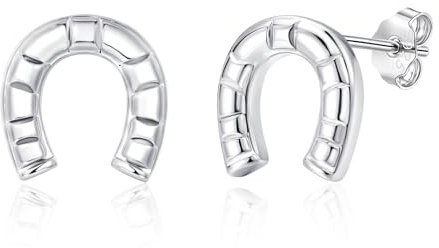 Loutade Ohrstecker Silber 925, Hypoallergene 925 Sterling Silber Ohrstecker | mit AAAAA Cubic Zirkonia 8mm Klein Knorpel Ohrringe Silber Tragus Helix Piercings Gold Ohrringe Stecker für Mädchen