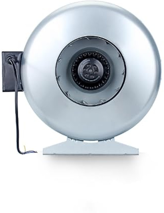 Inline Duct Fan, 200mm Ventilation Fan for Kitchen Range Hood, High Airflow Extractor for Efficient Air Circulation in Ventilation Systems