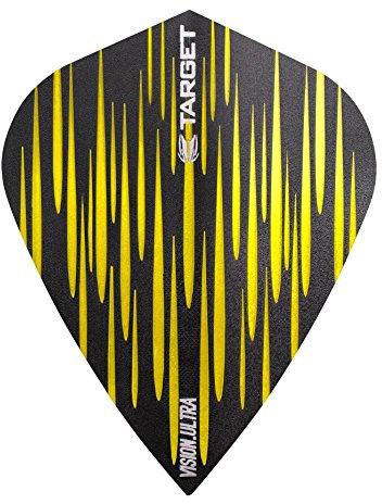 Target Vision Ultra Spectrum Dart Flights, 100 Micron, gelb, 1 Set