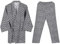 Unisex Yukata Pyjama Kimono Nachthemd Morgenmantel V-Ausschnitt Langarm Schlafmantel Paar Bademantel Jinbei Shirt Hose Japanische Kleidung Bequem Nachtwäsche Sleepwear mit Tasche (Schwarz)