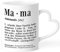 SpecialMe® Tasse mit Herz-Henkel Mama Definition Dictionary Wörterbuch Geschenk für Mama Muttertagsgeschenk Mama weiß Herz-Tasse