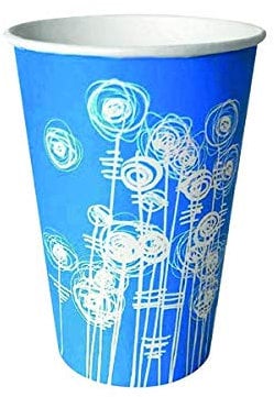 Finchley Aqua Swirl 7oz Paper Water Cup (Pack of 100) HVSWPA07A+ Free Refill Pen (1)