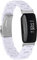 Miimall Kompatibel mit Fitbit Inspire 2 Armband, Ultraleicht Harz Resin Ersatzarmband mit Edelstahlschnalle Sport Uhrenarmband Armbänd für Fitbit Inspire 2 - Weiß