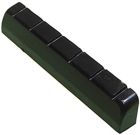 Black classical guitar nut 52mm x 6mm quality resin material.