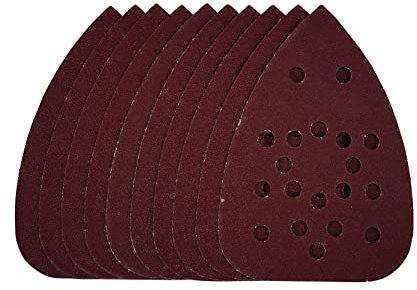 Draper 43354 Detail Sanding Sheets with Hook and Loop, 140mm, 120 Grit, SSD3 (Pack of 10)