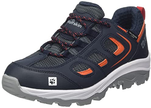 Jack Wolfskin Unisex Kinder Vojo Texapore Low Walking Schuh, Night Blue Red, 31 EU