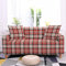 HJOSWVNS Sofa Überzug Rot Beige Kariert Sofabezug Spandex High Elastischer Couch Überzug Mit Anti-Rutsch-Schaumstoffe Sofaüberwurf Möbelschutz Sofa Cover Abwaschbar Couch Überwurf 4 Sitzer