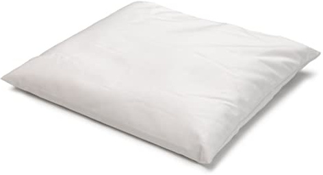 GIRAFFENLAND Lagerungskissen, Kopfkissen oder Schlafkissen 40x40cm Kissen mit EPS-Perlen und Reißverschluss, 1-2mm, Farbe: weiß