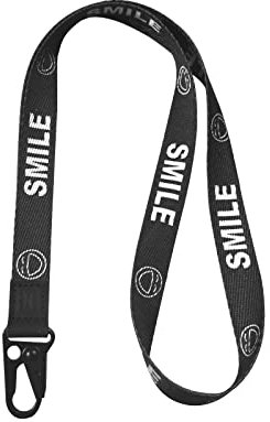 HEZEN Coole Lanyard für Schlüssel, Halsriemen Schlüsselbund für Frauen, Lanyard Logo für Männer, ID Lanyard (Design smile)