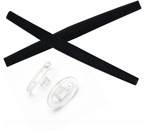 PapaViva Replacement Rubber Kits for Oakley Square Wire 2.0 - Black