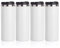 PYD Life Sublimation Tumblers Water Bottles 14 OZ White with Lid Stainless Steel Double Walled Coffee Tumblers Vacuum Insulated Flasks for Tumbler Heat Press 4 Pack