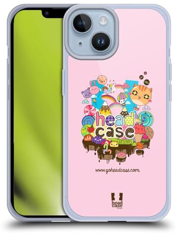 Head Case Designs Isla De Kawaii Aniversario Mezcla Caso de Gel Suave Compatible con Apple iPhone 14