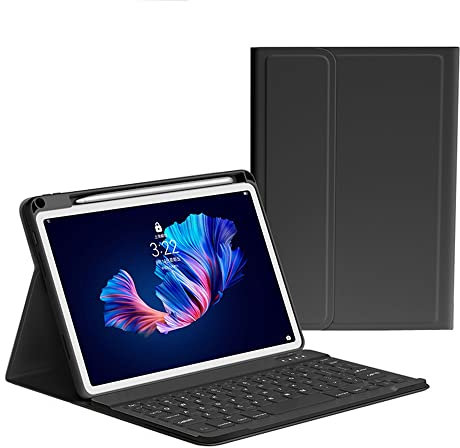 KMXDD iPad Air 11 inch M2/ iPad Air 5th 4th 10.9 Generation Keyboard Case iPad Pro 11 1st/2nd/3rd/4th Generation Removable Color Keyboard Case (Black)