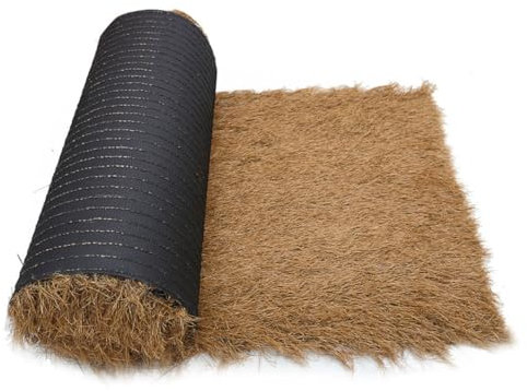 Techo De Paja Mexicano Artificial, Cabaña Tiki, Pasto Sintético, Techo De Paja, Persianas De Barco De Pato, Césped para Decoración De Techo De Patio Y Jardín(Size:0.5 * 2m(1.6 * 6.5ft))