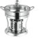 MOUMOUTEN Alkoholkocher Set, Edelstahl Herdbrenner Shabu Hot Pot Set, nicht magnetischer Alkoholkocher aus dickem Stahl für Shabu (Ohrofen in Stahlabdeckungsrohr) (19,3 cm)