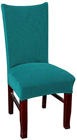Stuhlhussen 4er Set Türkis Stretch Stuhlbezug,Abnehmbare Waschbar Stuhlhussen Schwingstühle, Hussen Für Stühle,Spandex Stuhlbezüge ​Für Hotel, Küche