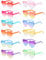 Theassli Herz Sonnenbrille, Herzbrille 12 paar, Party Brillen, Hippie Brille, Party Sonnenbrille Lustige Herzchen Brillen spaßbrille für Fasching Foto Requisiten für Kinder und Erwachsene