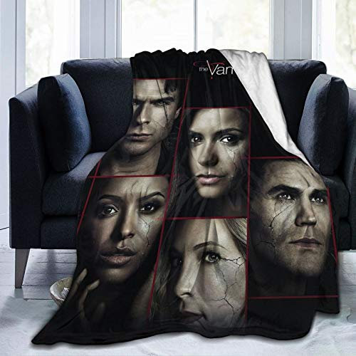 Amkong Fleecedecke, ultraweich und warm, Winter-Überwurf, Freizeit, Outdoor-Decken für Wohnzimmer, Bett, Couch, Vampir 1, 203,2 x 152,4 cm