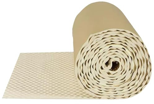 GQZJY Isolation Phonique Voiture Tapis 10m Isolation en Mousse matériau Preuve de l'eau puissante Coton Caoutchouc Tapis D'isolation Ignifuge pour Toit Moteur Porte(Size:1 * 10m,Color:Blanc cassé)