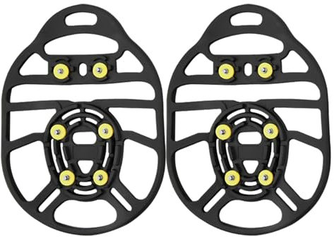 Ice Snow Traction Cleats, Anti-Slip Rubber Walking Cleats, Rubber Walking Snow Cleats, Anti-Slip Crampons for Shoes, Boots Ice Traction Cleats, Mountaineering Shoes Cleats