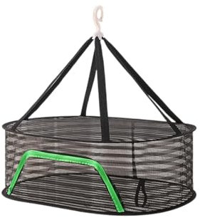 Sharplace Red de Secado para El Hogar, Rejilla para Secar Pescado, Malla Seca para Colgar Plantas, Red Multiusos con Gancho para Verduras, Macetas, Flores Y FRU, Una Sola Capa, Individual