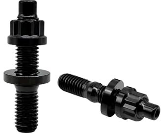 RISON-Titanium 2 Set Titan Auspuffkrümmer Stehbolzen Kit M8x1.25x55mm, GR5 Titan Ansaugung Auspuff Bolzen und Muttern Kit, Krümmerstehbolzen Abgaskrümmer Kit passend für Ford, Honda