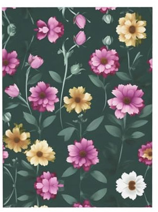 XZDAL Wunderschöne lila Blumen Wanddekoration Leinwand mit glänzender Oberfläche für Wohnzimmer, Schlafzimmer und Büro