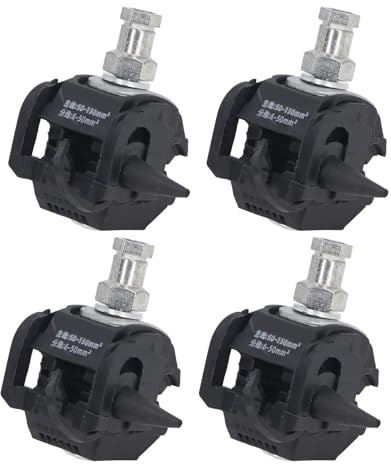Fockety Connettore Perforante Isolante, 5 Pezzi Morsetto Perforante Isolante 1KV Sdoppiatore Cavo Ad Alta Bassa Tensione Senza Peeling con Guscio Isolato Non Richiede Peeling per (JJC-4)