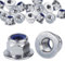 Zovator 35 Pezzi Dadi esagonali a flangia M5,Dadi autobloccanti,Dadi bloccaggio in acciaio inox A2 V2A,Dadi di arresto,Dadi Flangiati,Dadi Chiusura Standard Certificato DIN 6926