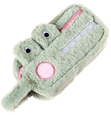 DIYEAH Lustiger Stifthalter Schreibwarentasche Aus Plüsch Reißverschluss Studentenbedarf Reiseutensil