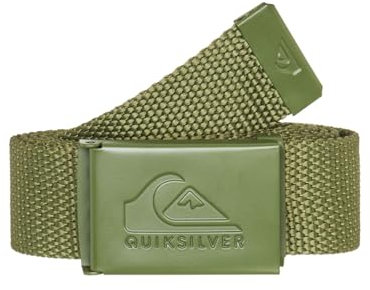 Quiksilver Haupt – gewebter Gürtel für Herren, Loden Green, One size