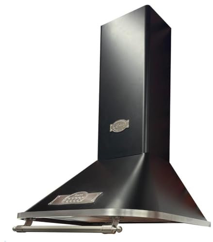 Kaiser Empire A 6315 Em Sil ECO Exklusive Designer Retro Dunstabzugshaube 60 cm Silber • Kamin Wandhaube Energieklasse A • Abzugshaube Abluft/Umluft • 910m³/h Wandmontage Haube Inkl. Aktivkohlefilter