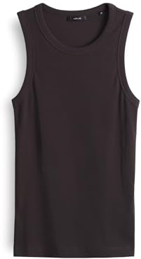 OPUS Damen Top | ILESSO Slim aus BCI Cotton Mix Midnight Brown, 36