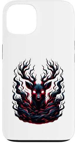 Mystische Hirsch Geweih Dunkles Wesen Design Hülle für iPhone 13