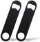 HJZHII Lot de 2 décapsuleurs noirs en acier inoxydable, décapsuleur plat de 12 cm pour barman, pour cuisine, bar, restaurant