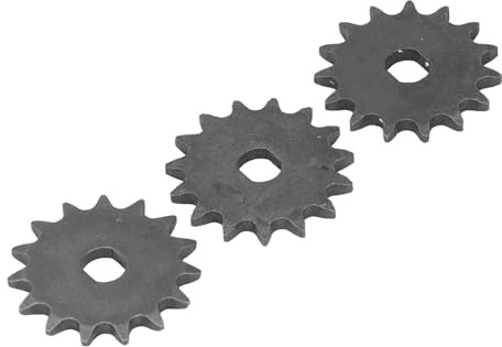3Pcs T8F 15T Engine Gear, Pinion Gear, High Strength Steel, Optimal Power, Engine Pinion Gear with Chain Gas Scooters