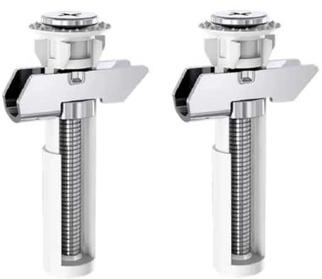 Euroshowers Quick Fix Toilet Seat Anchor Plug Grommets, One-Hand Operation, Integrated Toggle Fixing, Top and Bottom Fix Toilet Pan Compatible
